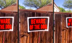 Warnung vor dem bissigen Hund