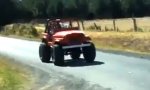 Lustiges Video : Jeep-Wheelie