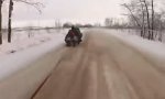 Funny Video : Schlittenfahren Level Russia