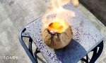 Lustiges Video : Kokosnuss Vulkan