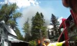 Funny Video - Hausfeuer zu nah am Propangastank