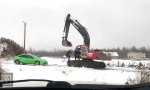 Lustiges Video : Der Baggerfahrer und die Schlägerprolls