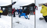 Das erste mal Snowboarden mit den Kollegen