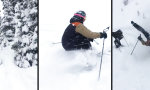 Movie : Hindernis beim Tiefschneefahren