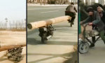 Lustiges Video - Moped-Tandem XXL