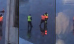 Lustiges Video - Lichtschwert-Kampf auf der Startbahn