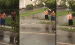 Lustiges Video - Wasserspaß am Straßenrand