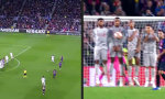 Funny Video : Messi glänzt mit einem Traum-Freistoß