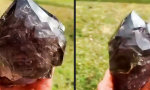 Lustiges Video : 350 Millionen Jahre altes Wasser im Amethyst Kristall