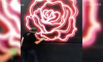 Funny Video - Neon Signs Graffiti