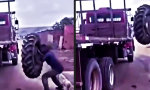 Lustiges Video : Traktorreifen-Hochsprung