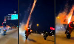 Lustiges Video : Unterwegs auf dem Feuerstuhl