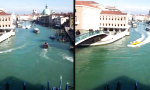 Lustiges Video : Sirene auf dem Canale Grande