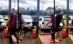 Lustiges Video : Churrasco. Abschied in zwei Hebeln.